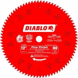 12-In. 80-TPI Diablo Fine-Finishing Blade