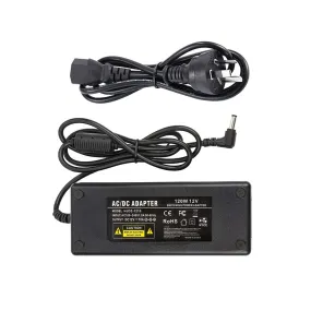 12V 10A Power Suppy, CFSadapter AC 100-240V to DC 12V 10A Switching Power Supply Adapter Charger with 5.5mm x 2.5mm DC Plug for LED Strips Lighting CCTV Camera