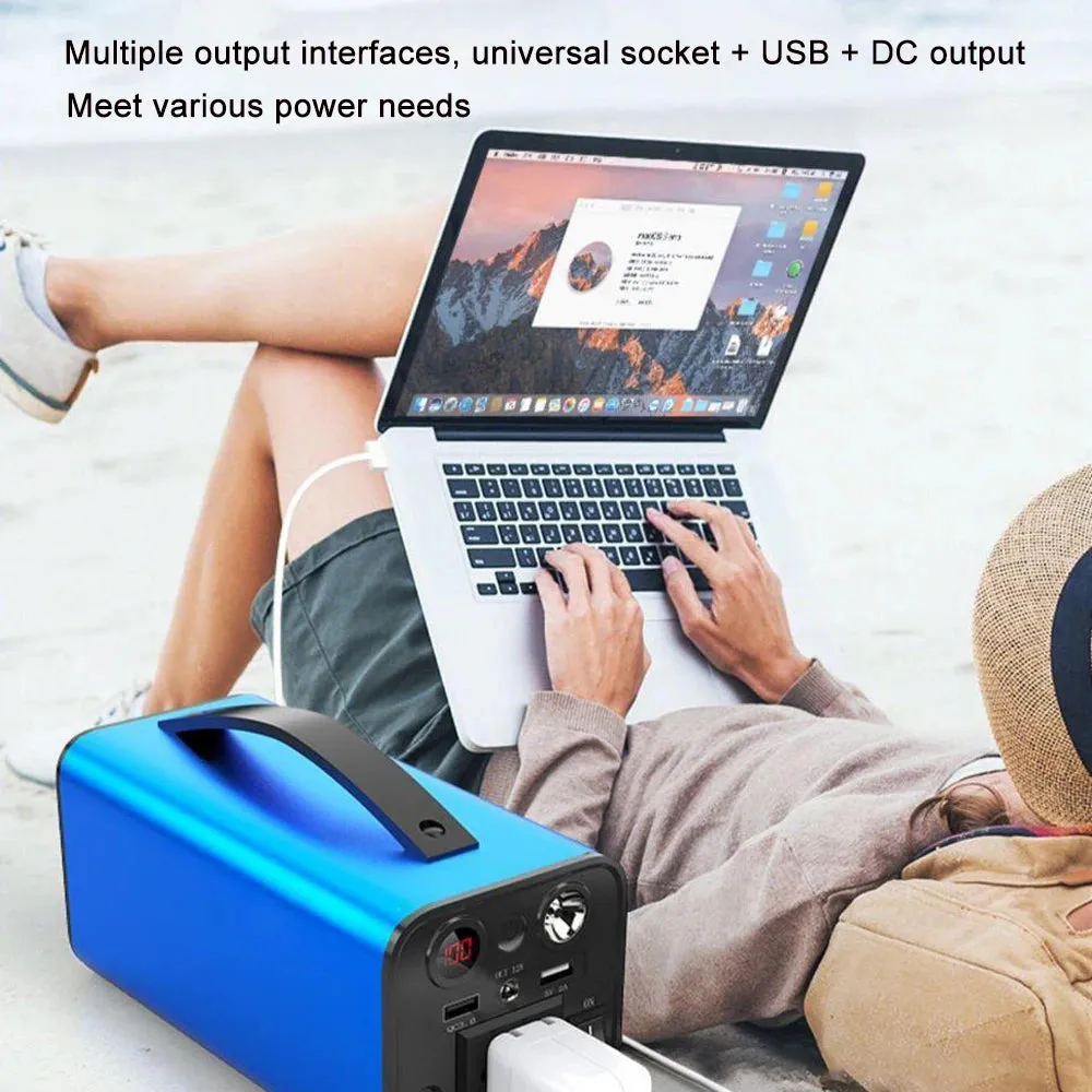 180W 45000mAh Mobile Power Station Solar Generator 110V 220V  Portable Power Bank Power Plant Fast Charging For Outdoor Camping