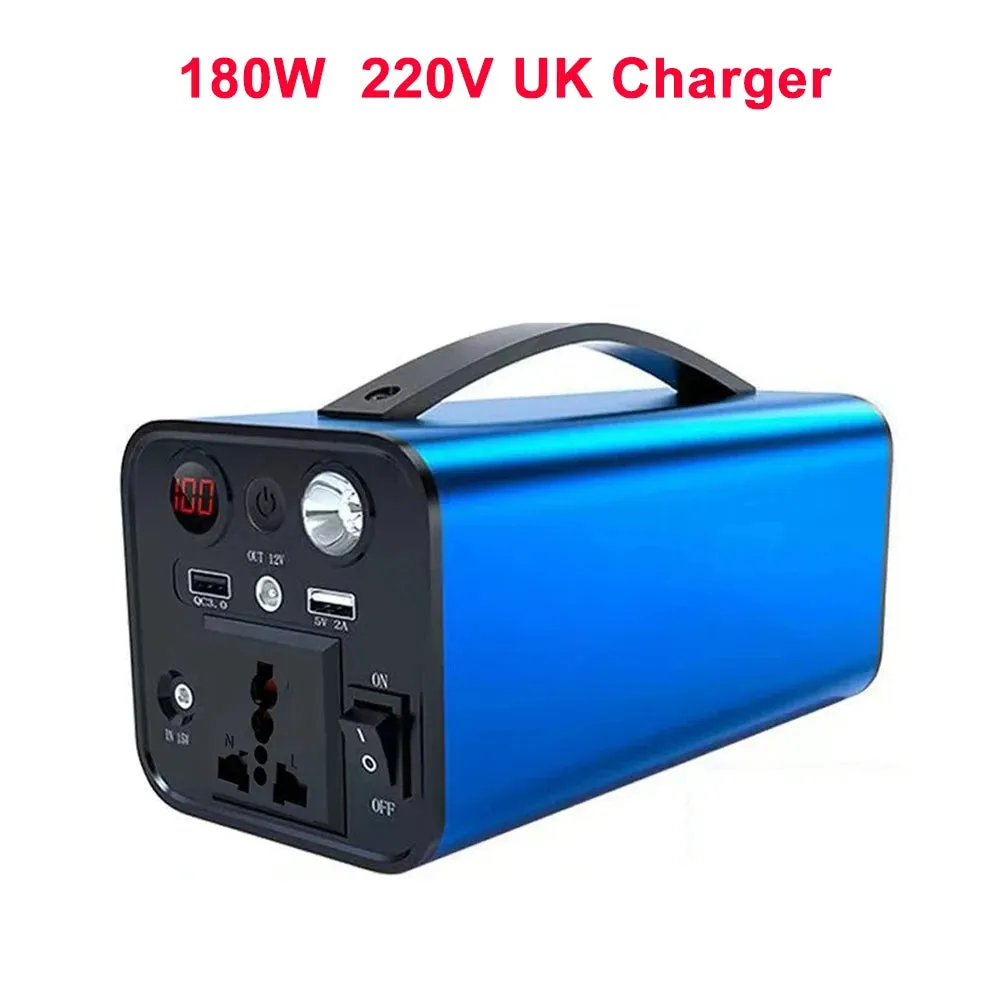 180W 45000mAh Mobile Power Station Solar Generator 110V 220V  Portable Power Bank Power Plant Fast Charging For Outdoor Camping