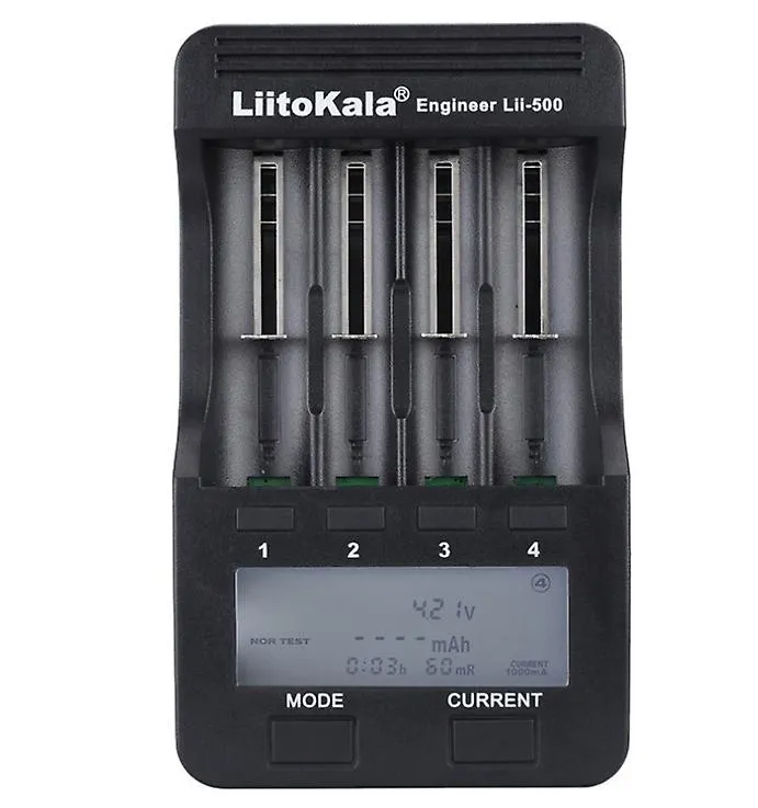 18650/26650 Lithium battery charger with split capacity with LCD display AZ2030