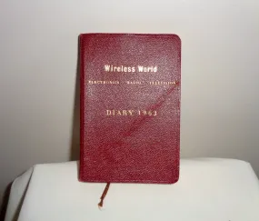 1963 The Wireless World Pocket Diary By TJ & J Smith