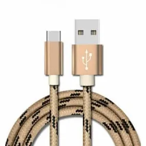 1M Fast Charging USB Type C Cable For Samsung Galaxy S series A series Note Tab LG Huawei HTC Google Pixel Android –Gold