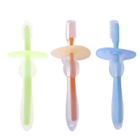 1PC Silicone Kids Teether Training Toothbrushes Newborn Baby Infants Dental Oral Care Brush Tool