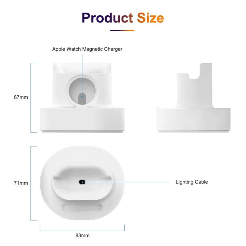 3 In 1 Phone Watch Earphone Silicone Charging Stand Holder for I Phone 11 12 Pro Max IWatch Airpods Pro 2 3 Charger Dock Station