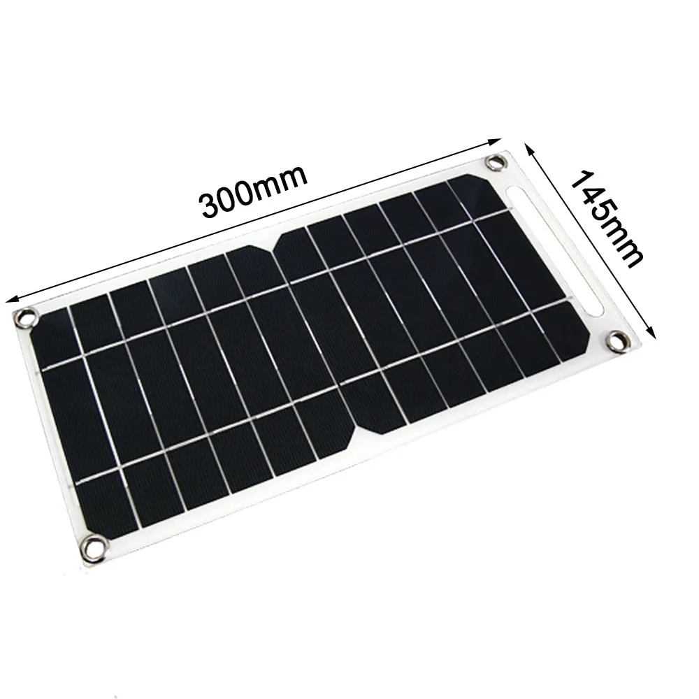 30W Portable Solar Panel 5V Solar Plate with USB