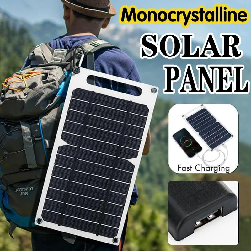 30W Portable Solar Panel 5V Solar Plate with USB