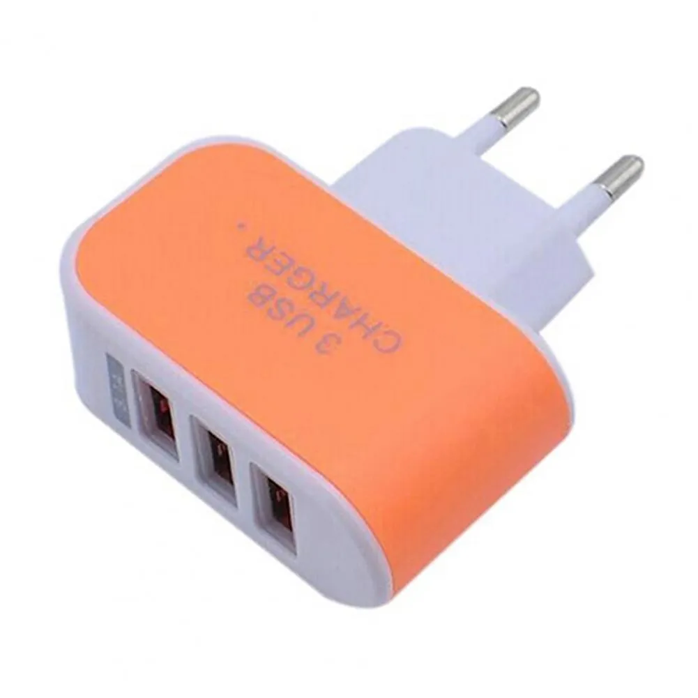 3.1A Triple USB Ports Home Travel AC Charger (for EU Plug with Indicator)