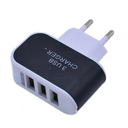 3.1A Triple USB Ports Home Travel AC Charger (for EU Plug with Indicator)