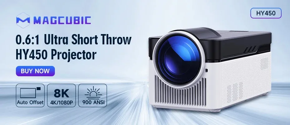 4K Wifi Portable Projector with Remote Control