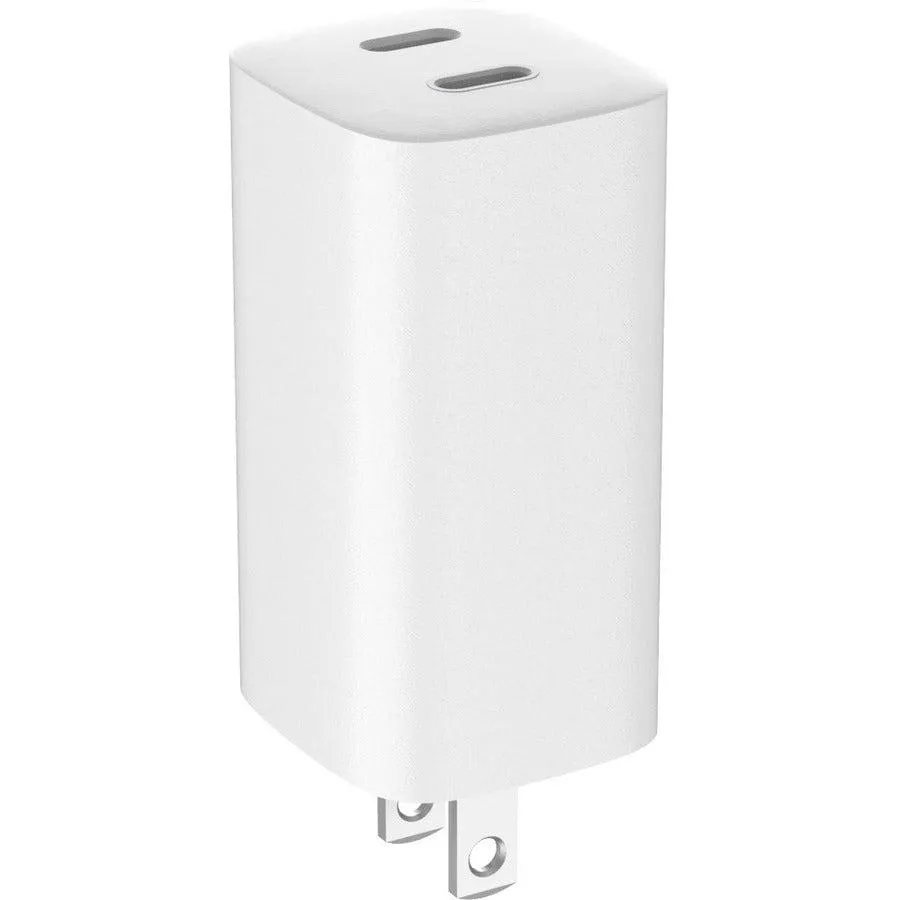 4XEM 45W GaN Wall Charger Dual USB-C - White