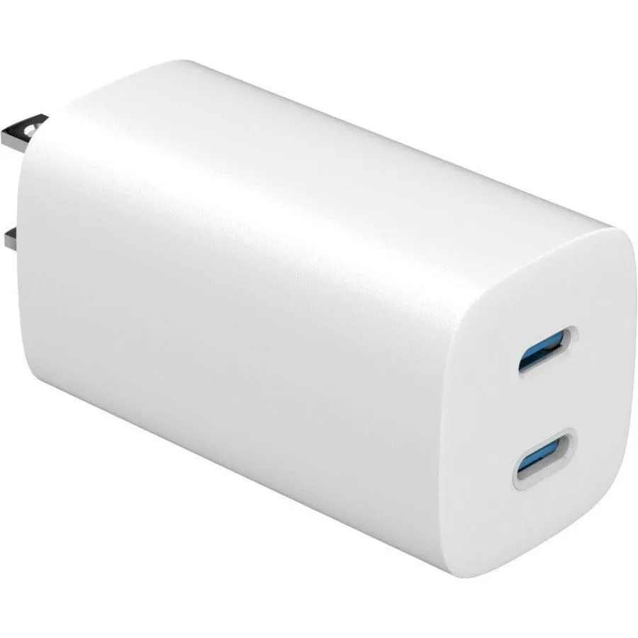 4XEM 45W GaN Wall Charger Dual USB-C - White