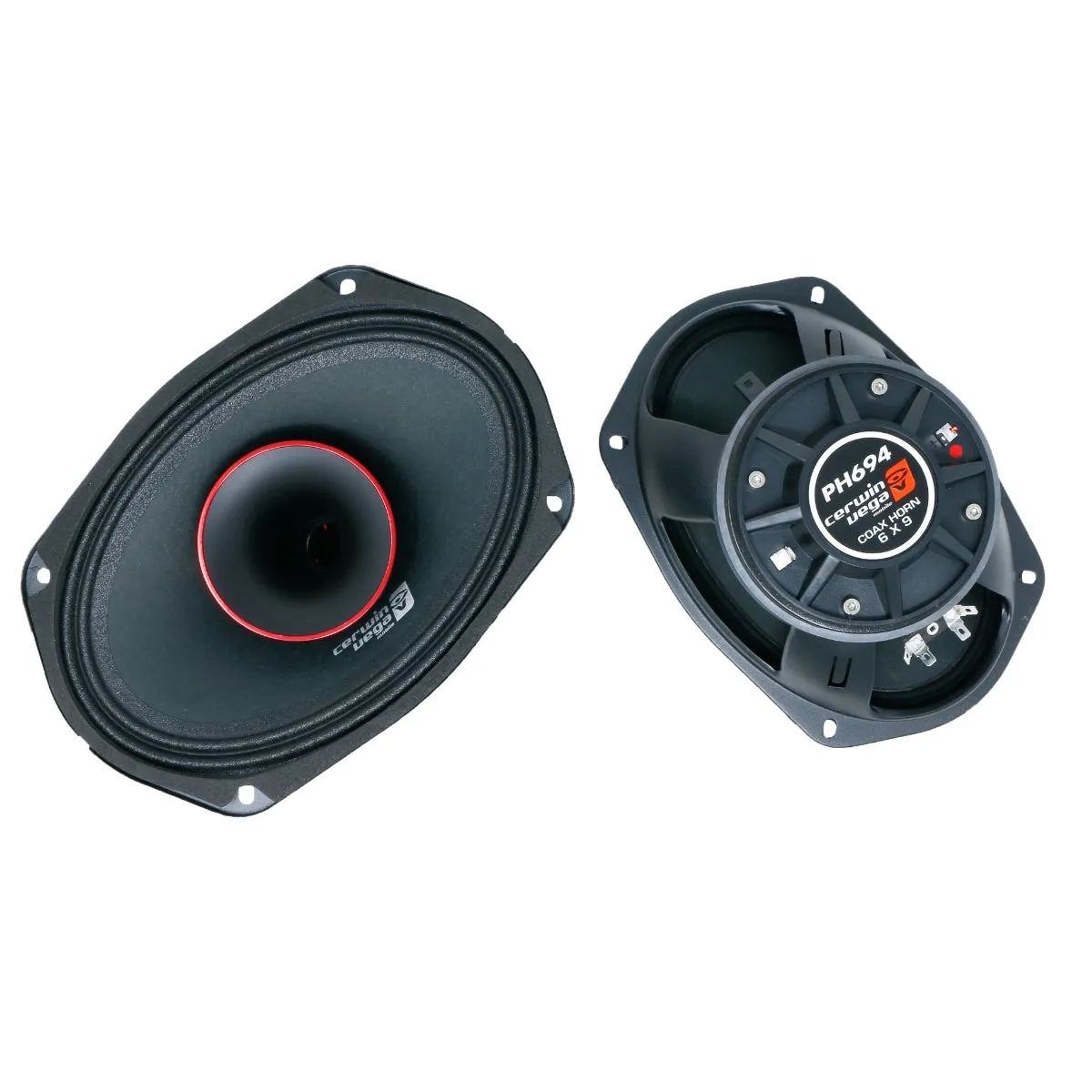 6"x9" Pro Full-Range Coax Horn Speakers 4Ω - PH694