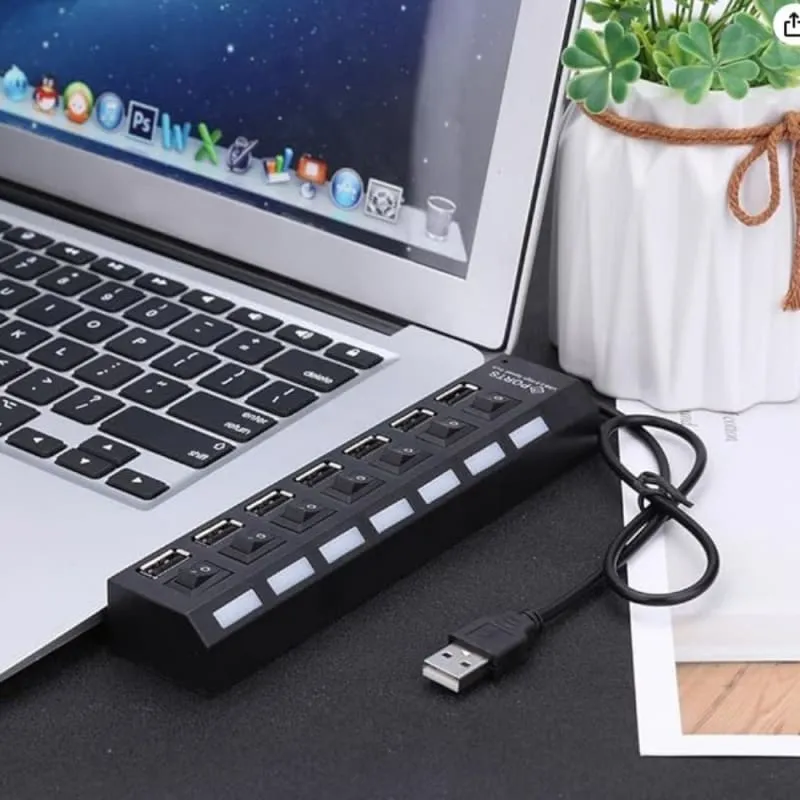 7 Port USB Hi-Speed Charging hub