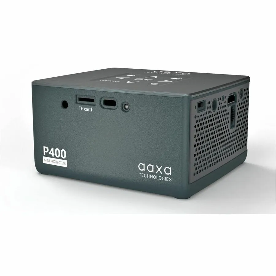 AAXA Technologies P400  Short Throw LED Projector - 16:9 - Space Gray - 1920 x 1080 - Fron