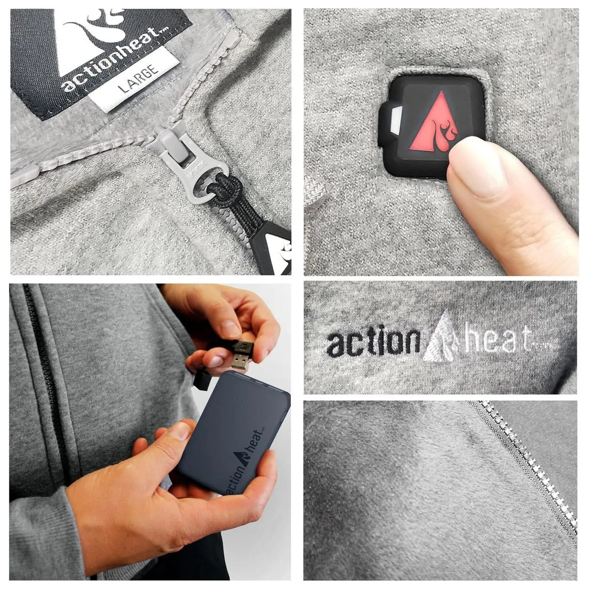 ActionHeat 5V Battery Heated Hoodie Sweatshirt