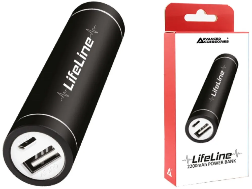 Advanced Accessories LifeLine 2200mAh Power Bank