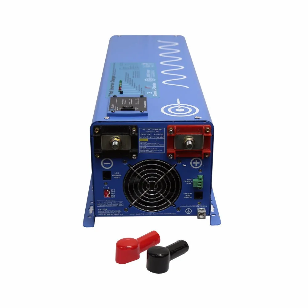 Aims Power 4000 Watt Pure Sine Inverter Charger 12VDC/240VAC Input and 120/240VAC Split Phase Output - PICOGLF4012120240VS