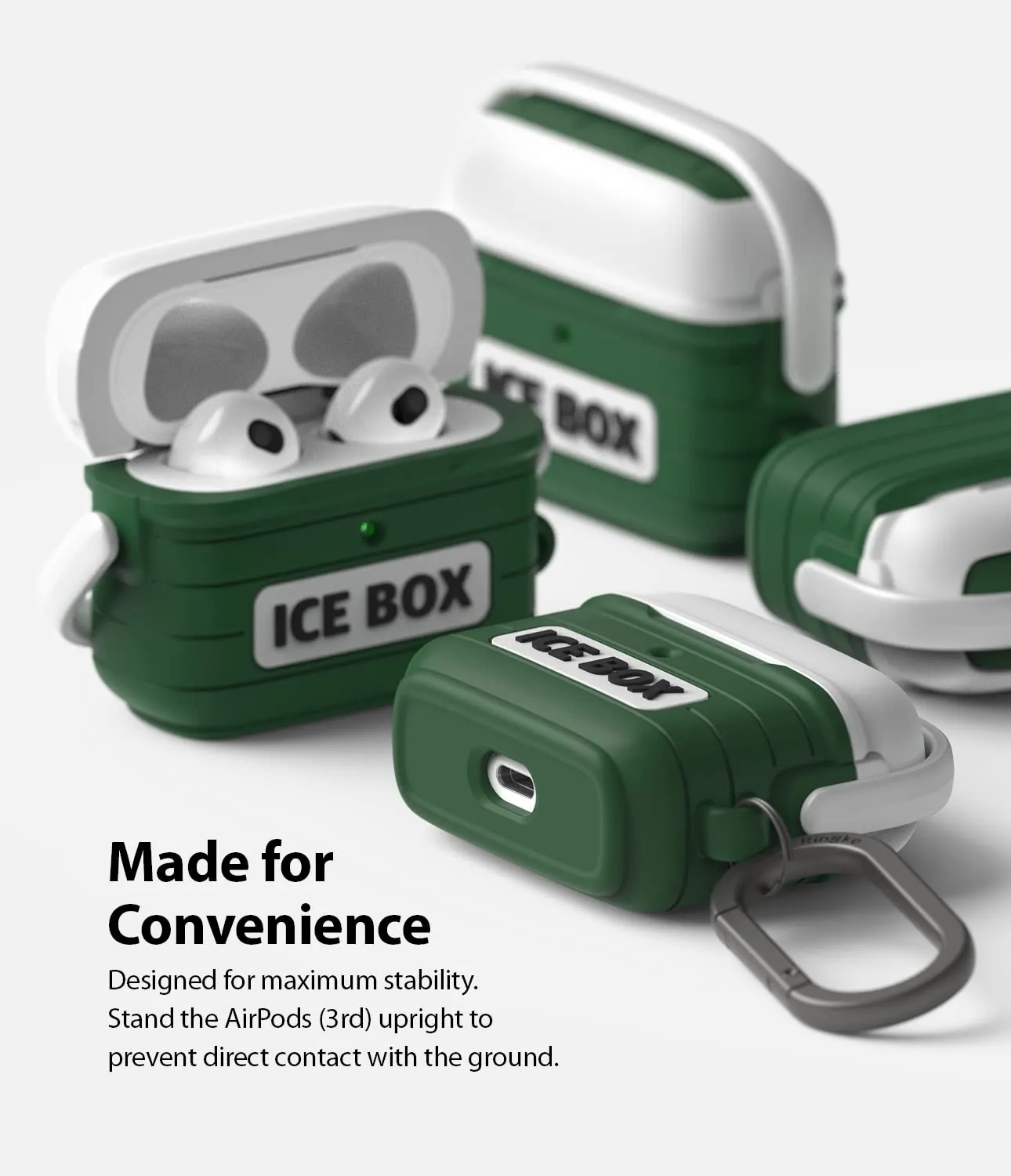 AirPods 3 Pouch | Silicone Case - Ice Box Green