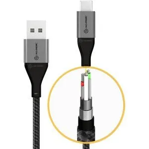 ALOGIC SUPER ULTRA USB 2.0 USB-C TO USB-A CABLE - 1.5M -SPACE GREY