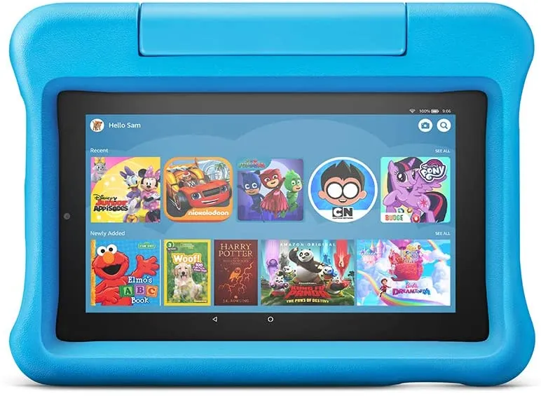 Amazon Fire 7 Tablet Kids Edition, 7" Display, 16 GB, Blue Kid-Proof Case (9th Generation) - Brand New