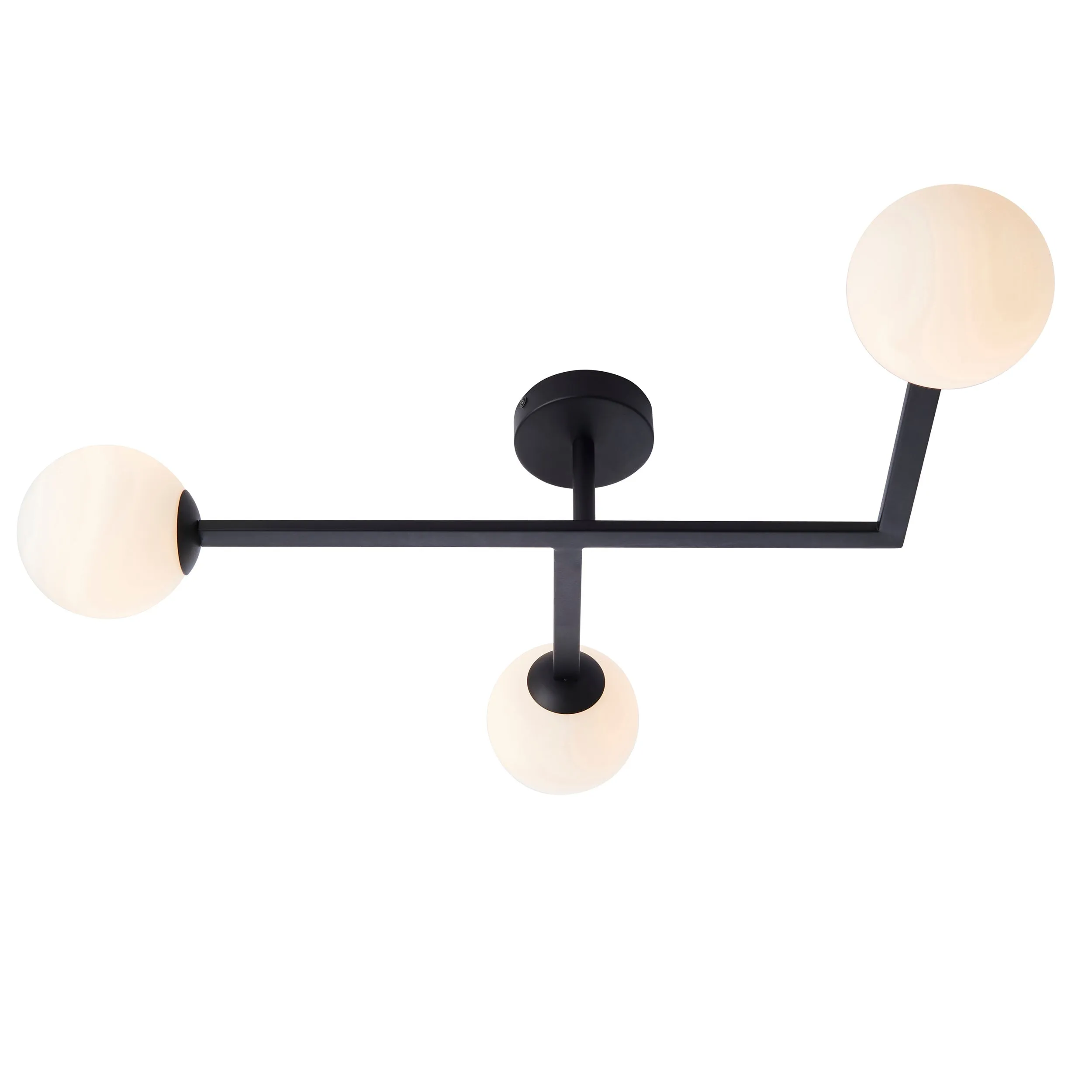 Amos Nebula Bathroom Ceiling Light Black