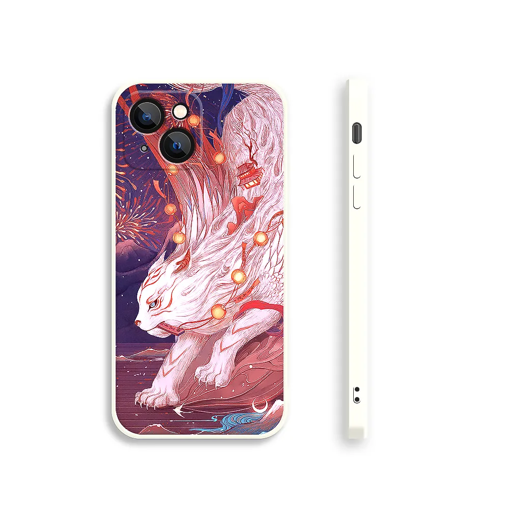 Apple iPhone Series God Tiger Silicone Phone Case