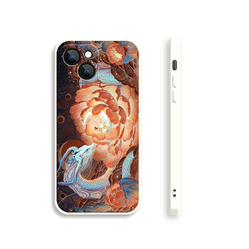 Apple iPhone Series Qiuniu Dragon Silicone Phone Case