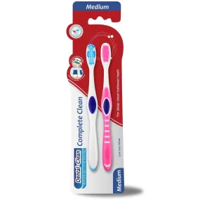 Ascent Adult Toothbrush Medium Bristles 2Ct