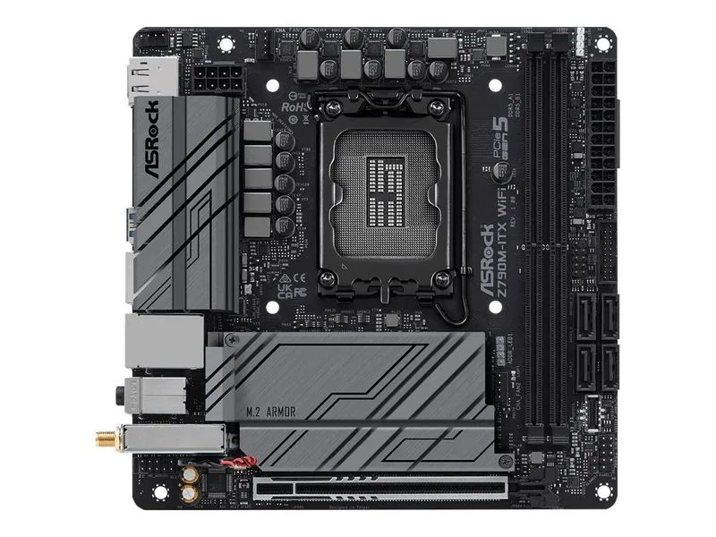 Asrock Motherboard Z790m-Itx Wifi - Mini-Itx - Socket Lga1700 - Amd Z790