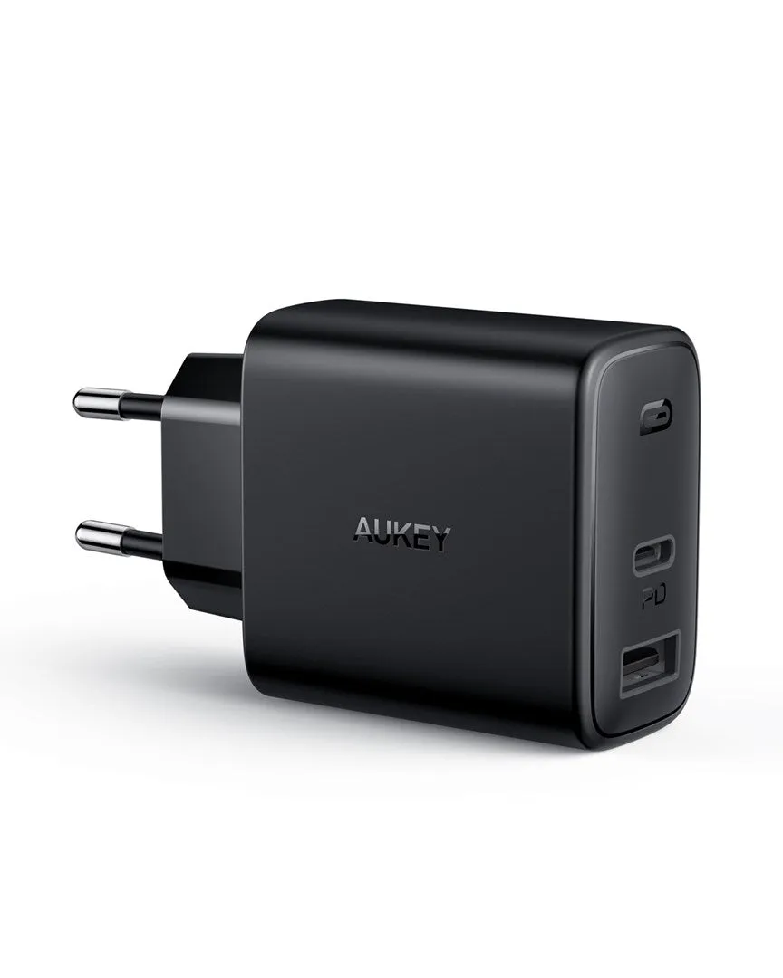 Aueky Swift Series Pa-F3s Wall Charger 1X Usb 1X Usb-C Power Delivery 3.0 32W Black