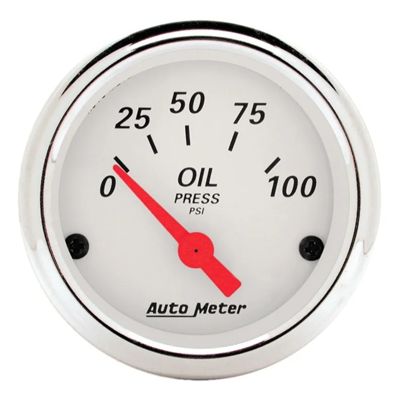 Auto Meter Arctic White Street Rod Kit - Includes 3-1/8 in. 120 MPH Electric Speedometer