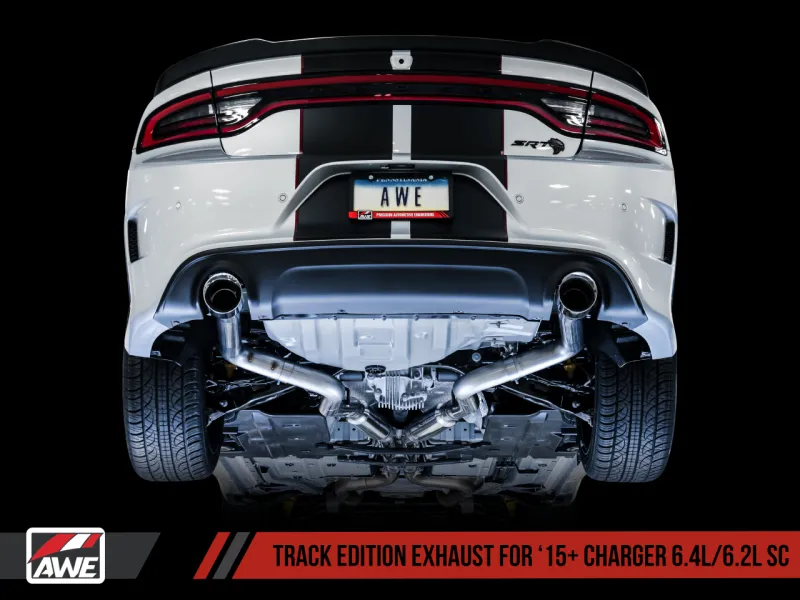 AWE Tuning 2015  Dodge Charger 6.4L/6.2L Supercharged Track Edition Exhaust - Chrome Silver Tips