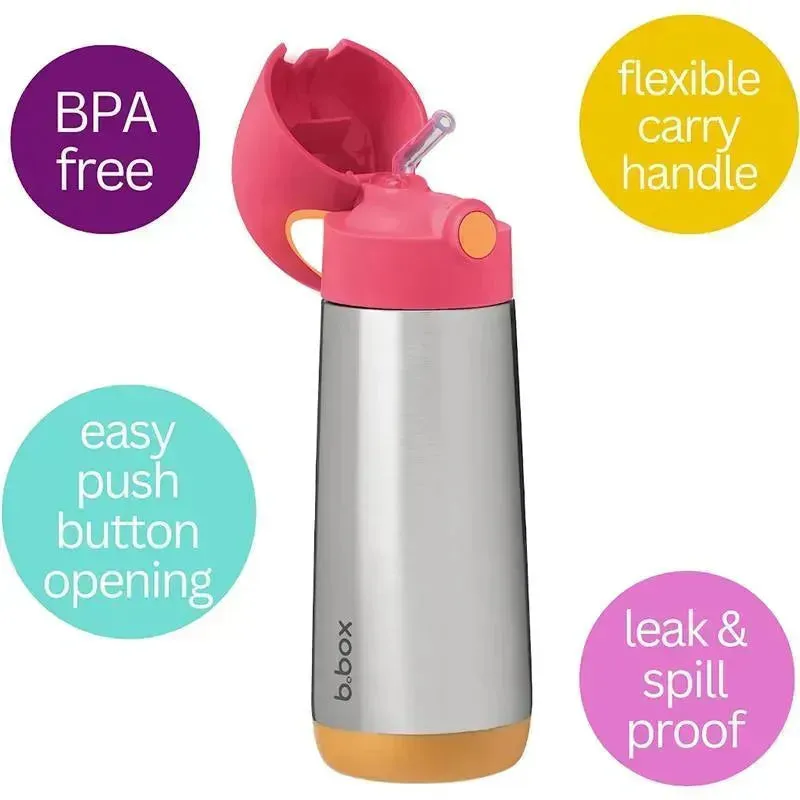 B. box - 16.9Oz Strawberry Shake Insulated Drink Bottle