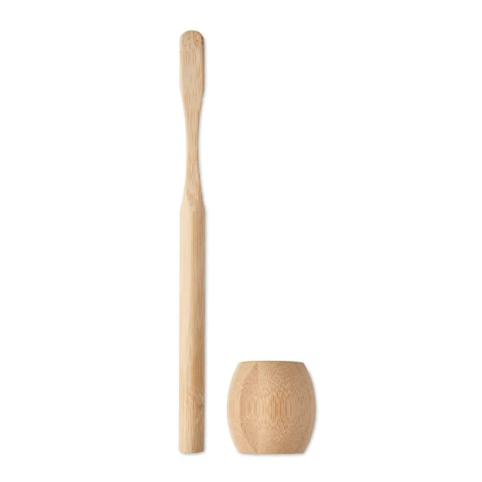 Bamboo Tooth Brush With Stand | KUILA - MO6604