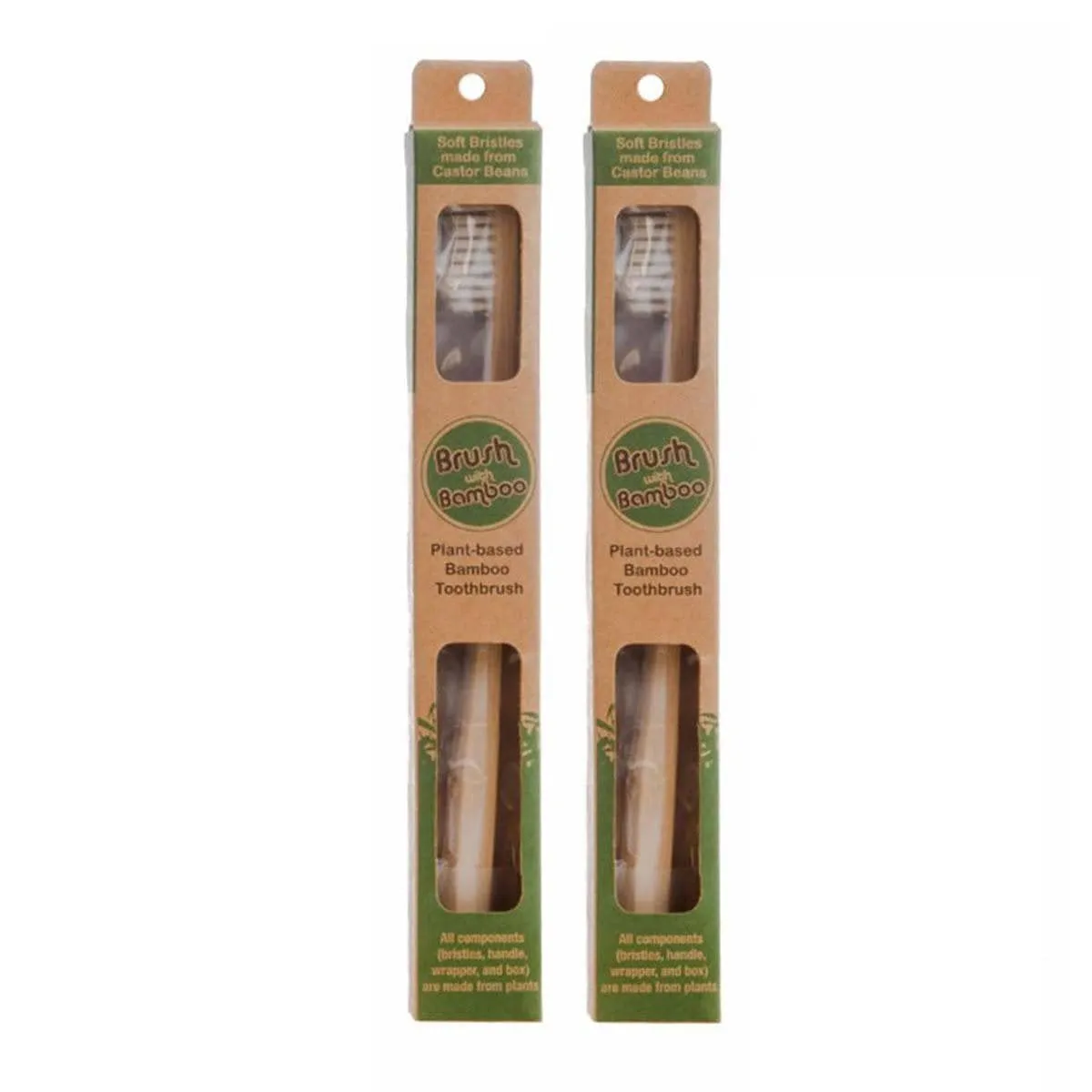 Bamboo Toothbrush | BPA Free | Set of 2