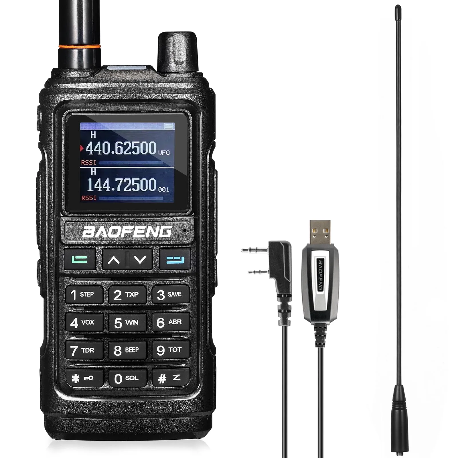 Baofeng UV-17R | Dual Band | 5W | 999 CH | Remote Frequency Copy | Color Screen | 1800mAh | NOAA FM RX