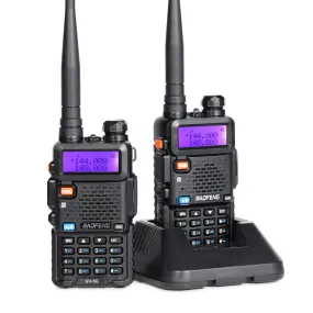 Baofeng UV-5X / UV-5G [1 Pair] GMRS Radio | 5W | Repeater Capable | NOAA Scan