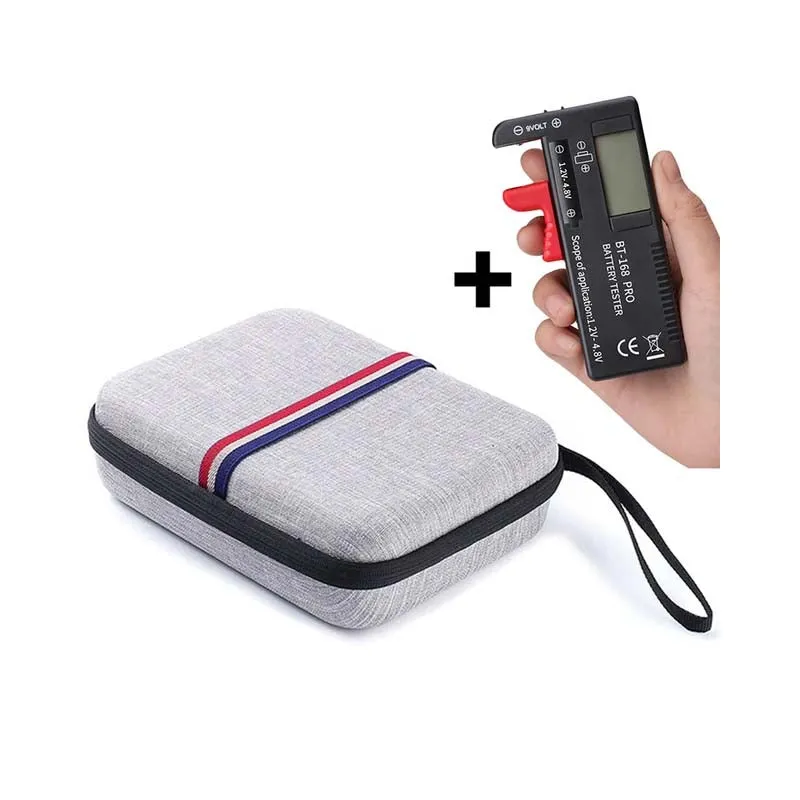 Battery Tester with Portable Storage Protective Case Box