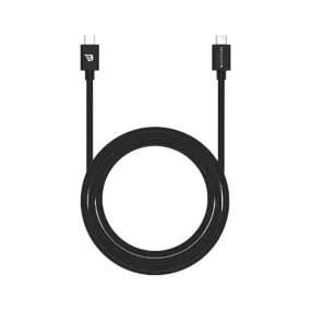 Baykron 1.2M Smart USB-C to USB-C Cable, 3.0A / 60W - Black