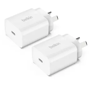 Belkin BoostCharge USB-C PD 3.0 Wall Charger 20W (2-Pack)