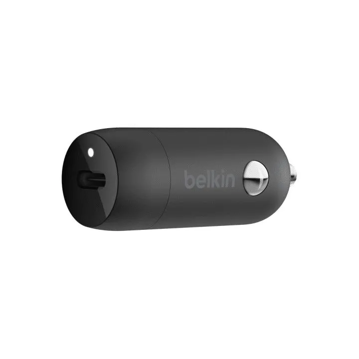 Belkin BoostUp 18W USB-C PD Car Charger   USB-C to Lightning Cable