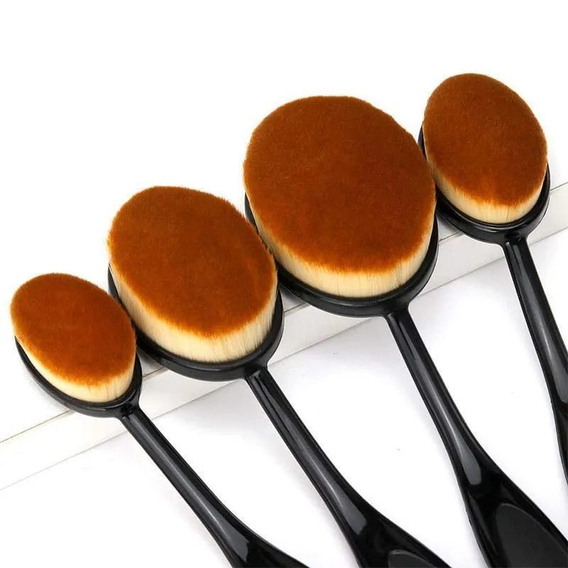 Black Toothbrush Type Makeup Brush