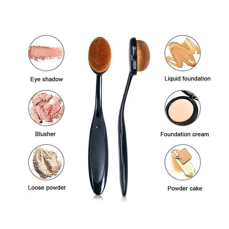 Black Toothbrush Type Makeup Brush