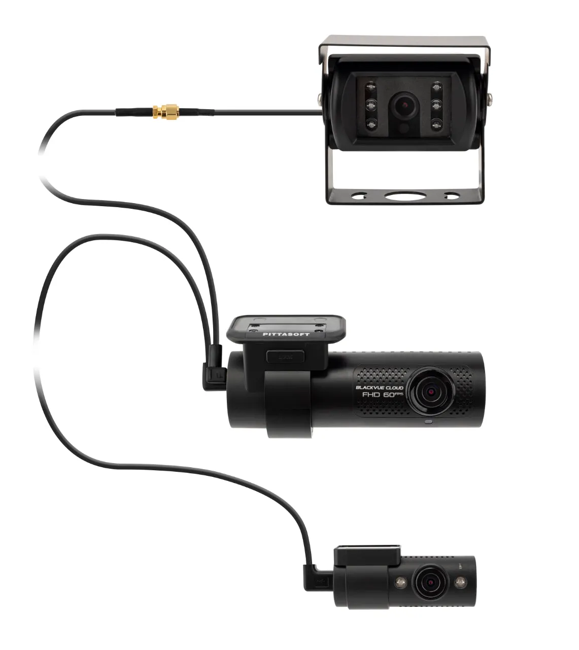 BlackVue DR750X-3CH Truck Plus 256GB Triple Channel Dash Cam (Front, Rear, Cabin) (Delivery Only)