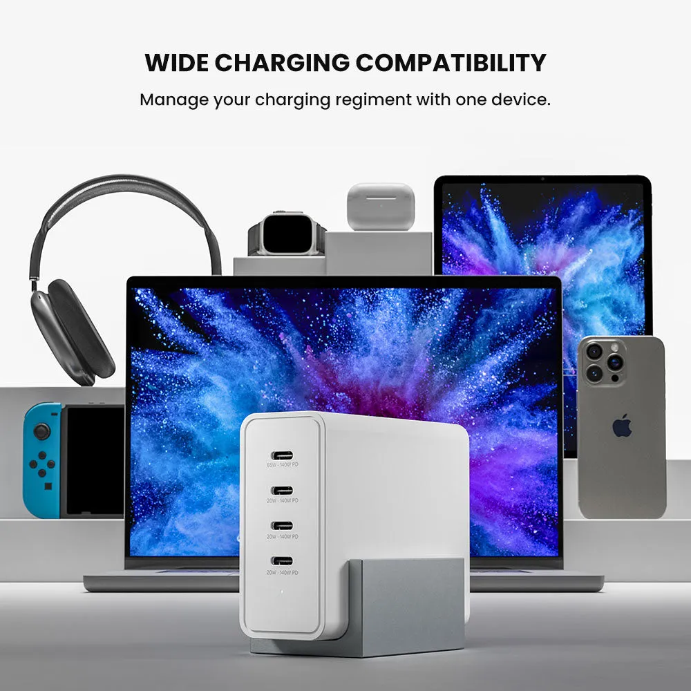 BLITZ 140 4-Port USB-C Desktop Charger - 140W