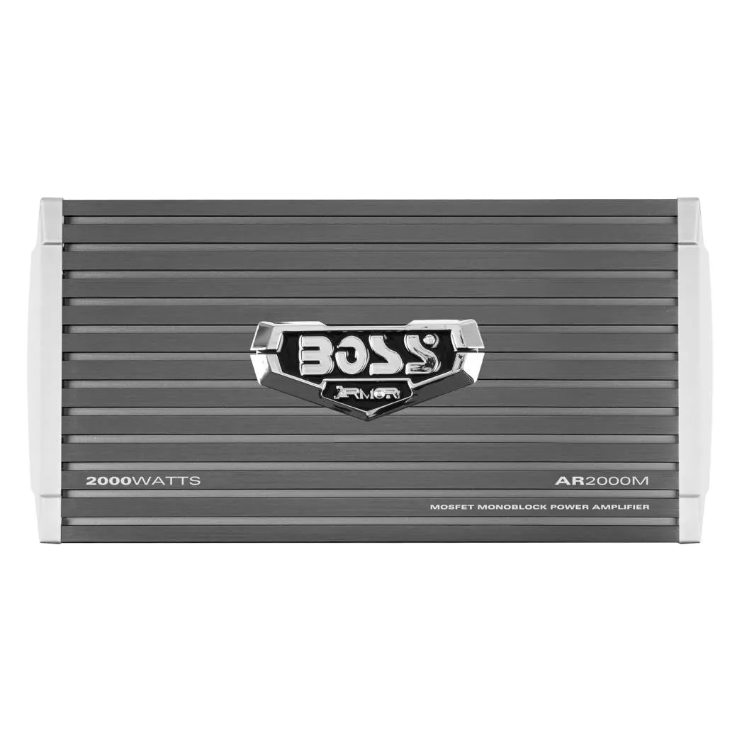 Boss Armor 2000W Monoblock A/B Amplifier Car Audio Amp   Bass Remote (2 Pack)