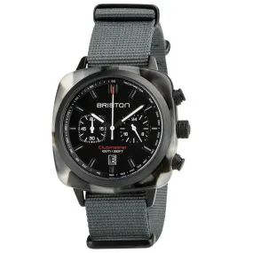 Briston Grey Clubmaster Sport Nylon Chronograph Briston Watch 18142.PBAM.GTS.3.NG