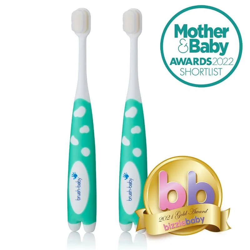 Brush-baby SoftBrush 0-3 yrs (2pcs) - Teal