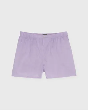 Button-Front Boxer Short in Lavender End-On-End